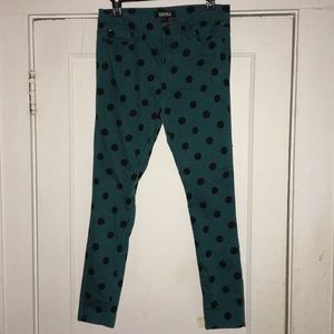 polka dot jeggings